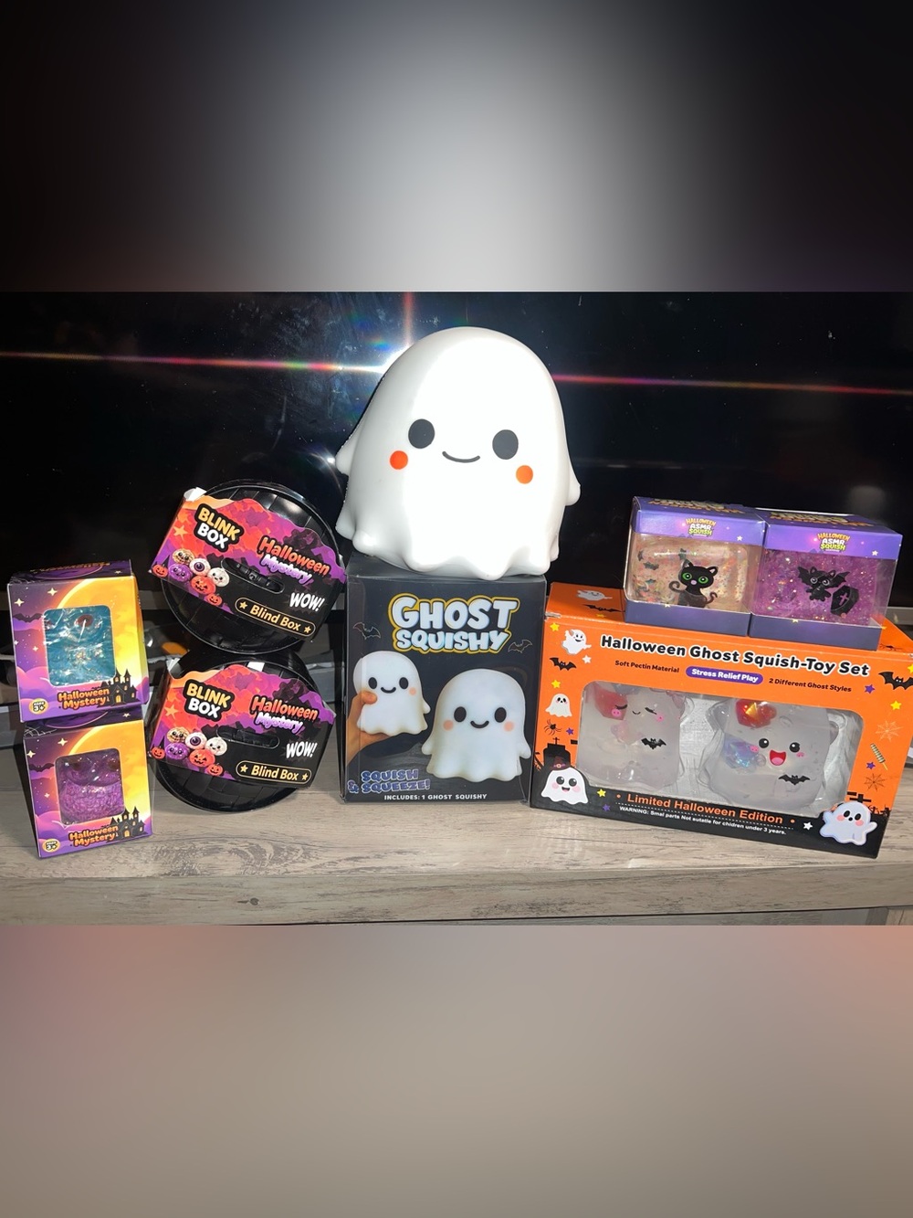 8Pc Jumbo Halloween Squishy Bundle Viral Tiktok Limited Edition Coconut Oil